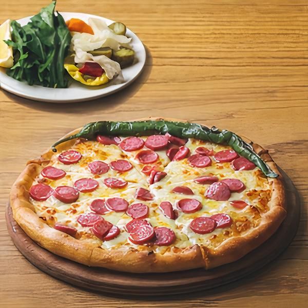 Yuvarlak Sosisli Pide